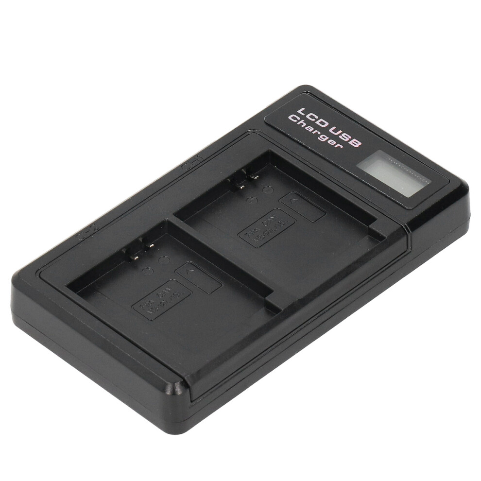 Portable Camera Battery Charger Compatible With Nbâ13L Usb Camera Dual Charger With Lcd Display 3836198902324