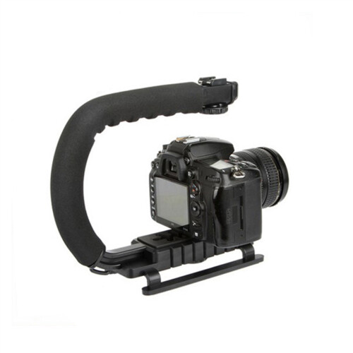 Handheld Stabilizer Handle Grip with Accessory Mount Compatible With Camera Camcorder DSLR DV Video 1