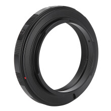 Fikaz lensadapterring van aluminiumlegering, compatibel met T2-vatting lenzen en geschikt voor Nikon F-vatting camera's.