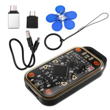 Leitor Emulador de Cartão Inteligente RFID Chameleon Ultra V3.0 + Chaveiro 5XUID 125Khz 13.56Mhz ID IC Copiador de Etiquetas NFC