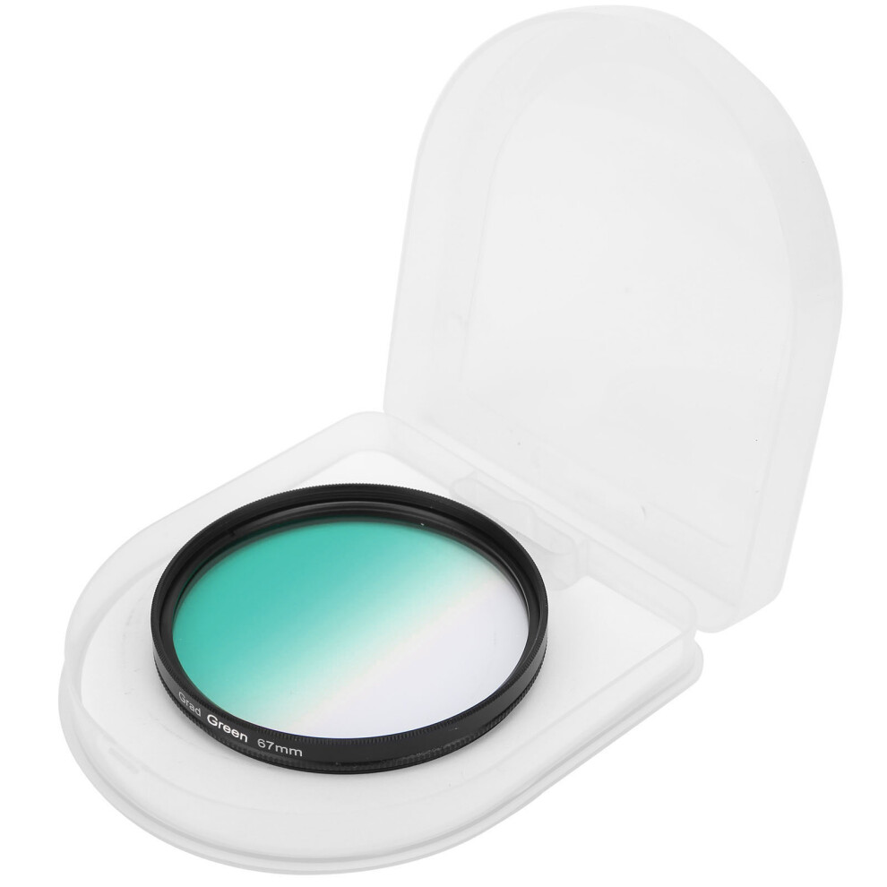 Junestar 67Mm Camera Lens Filter Graduated Color Filter Compatible With Canon/Nikon/Olympus/Fujigraduated Green 3424123040588