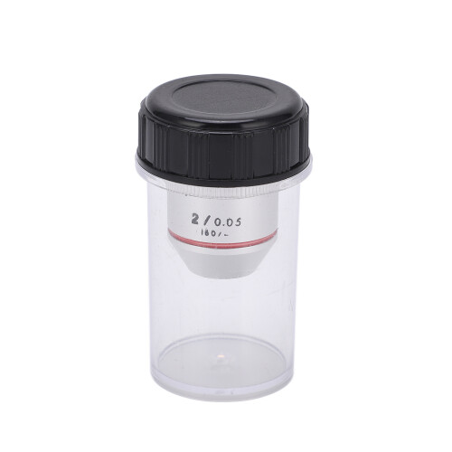 2x 195 Achromatic Objectives Low Magnification RMS Thread 20.2mm Compatible With Biological Microscope 1