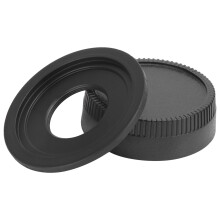 CAI-lensadapterring met achterdop, compatibel met C-mount lenzen en Nikon AI-mount camera's.