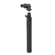 Lichtgewicht, zwarte plastic verlengstang voor selfiesticks, accessoire compatibel met FIMI handheld camera's met balhoofd.