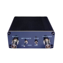 QRP Z-Match Accordatore D'Antenna Manuale 3-28 MHz Versione Aggiornata con Interruttore Coassiale e Bilanciato con Adattatore BNC