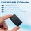 USB UHF RFID Reader for  Phone 865-868MHz Type-C Android UHF RFID Reader with Keyboard Emulation HID Mode OTG 3