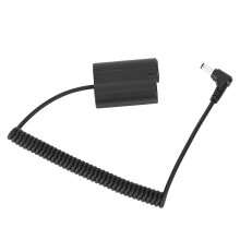 DC naar ENEL15 volledig decoderende dummybatterij, compatibel met Nikon Z7, Z6, D850, D810, D750 en D7200 camera's.