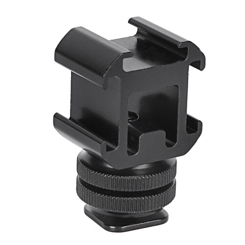 1/4'' Dual Layer Screw One Compatible With Three Hot Cold Shoe Base Fill Light Multifunction Bracket 1