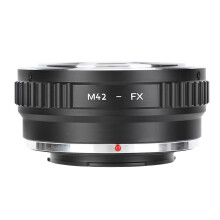 Fikaz M42-FX lensadapterring, compatibel met M42-lenzen en Fuji FX-camera's.
