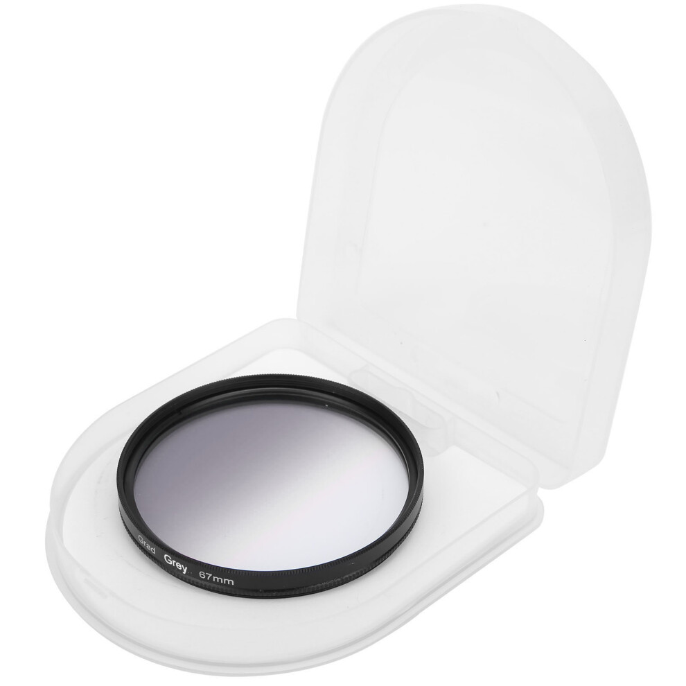 Junestar 67Mm Camera Lens Filter Graduated Color Filter Compatible With Canon/Nikon/Olympus/Fujigraduated Gray 3405456043866