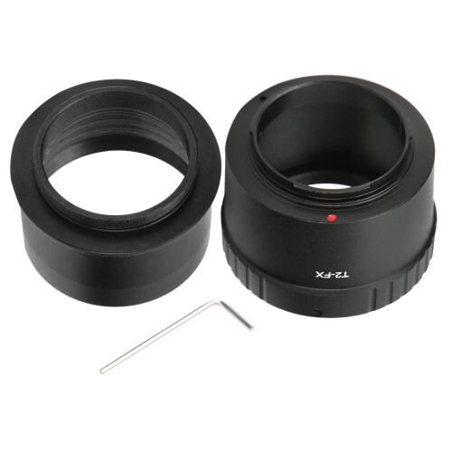 Adaptador de montagem T de 2 polegadas para telescópio e anel adaptador de lente compatíveis com câmeras de montagem Fujifilm FX. 1