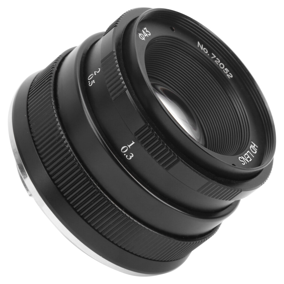 Newyi 35Mm F1.7 Large Aperture Portrait Fixed Focus Manual Lens Compatible With Canon M3/M5/M6/M6 Iiblack Dark 3442875126312