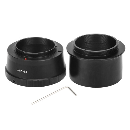 Adaptador de anel de montagem T para telescópio astronômico de 2 polegadas, compatível com câmeras de montagem Olympus M4/3. 1