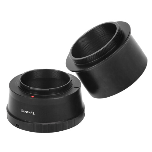 Adaptador de anel de montagem T para telescópio astronômico de 2 polegadas, compatível com câmeras de montagem Olympus M4/3. 2