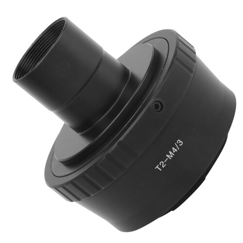 Adaptador de montagem T de 0,965 polegadas para telescópio, compatível com lentes T2-M4/3 e câmeras Olympus M4/3. 2
