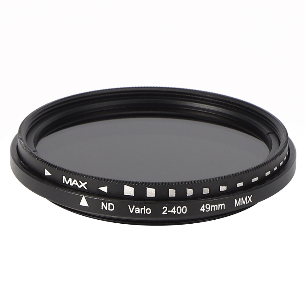 Junestar Nd Lens Filter Neutral Density Nd2‑400 Adjustable Compatible With Slr Mirrorless Camera Lenses(49Mm ) Light 3295024039229