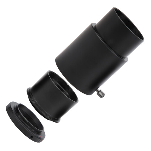 Adaptador de montagem de câmera com tubo extensor de telescópio de 2 polegadas, adaptador T2AI de 2 polegadas compatível com câmeras SLR Nikon. 2