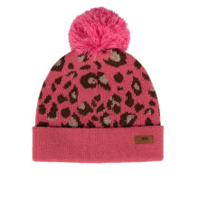 (2-4 Years, Pink Haze) Trespass Girls Kaylani Leopard Print Knitted Beanie