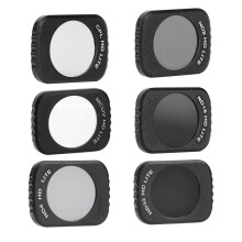 Kit de filtros de lente Junestar 6 em 1 com adsorção magnética UV/CPL/ND4/ND8/ND16/ND32 compatível com câmeras FIMI Pocket.