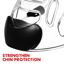 2X Taekwondo Face Mask Taekwondo Clear Detachable Protector Protective Mask for Sports Boxing Taekwondo Sanda Adult
