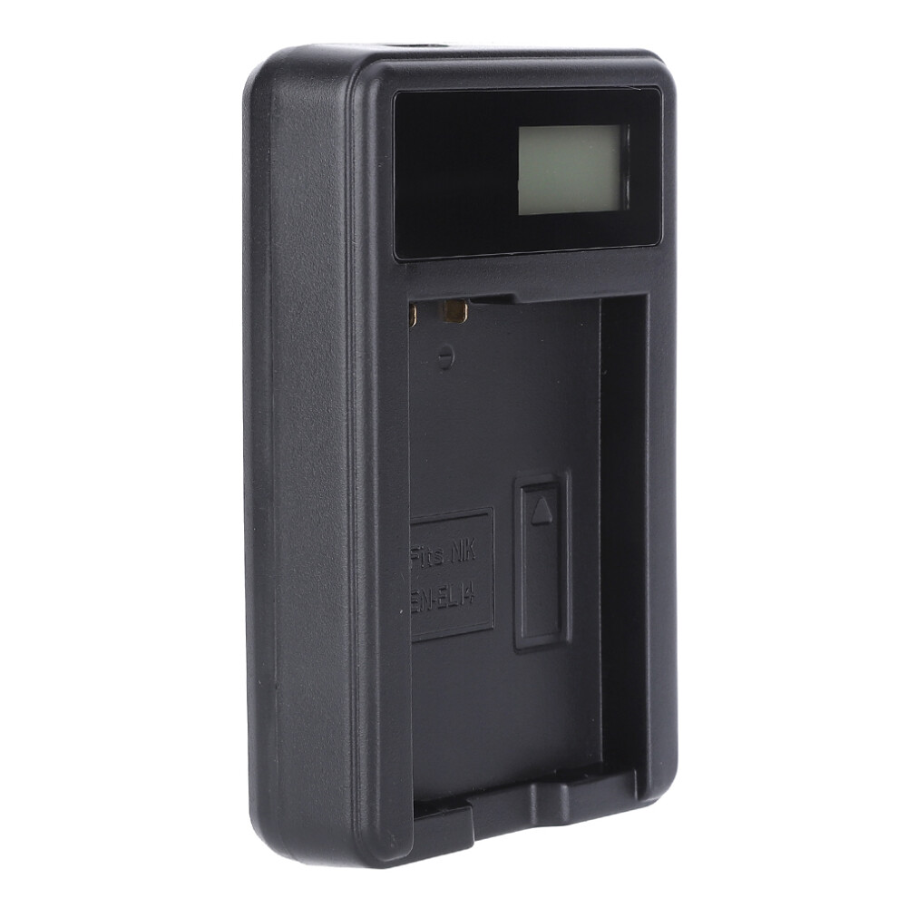 Seivi En El14camera Battery Single Charger With Lcd Display Compatible With Nikon D5100 D3100 D3200 D3300 3029909547406