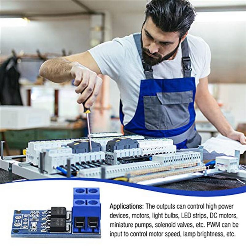 Speed Regulate Module 60PCS MOSFET Drive Module 5V-36V 15A(Max 30A) 400W Dual High-Power 0 ...