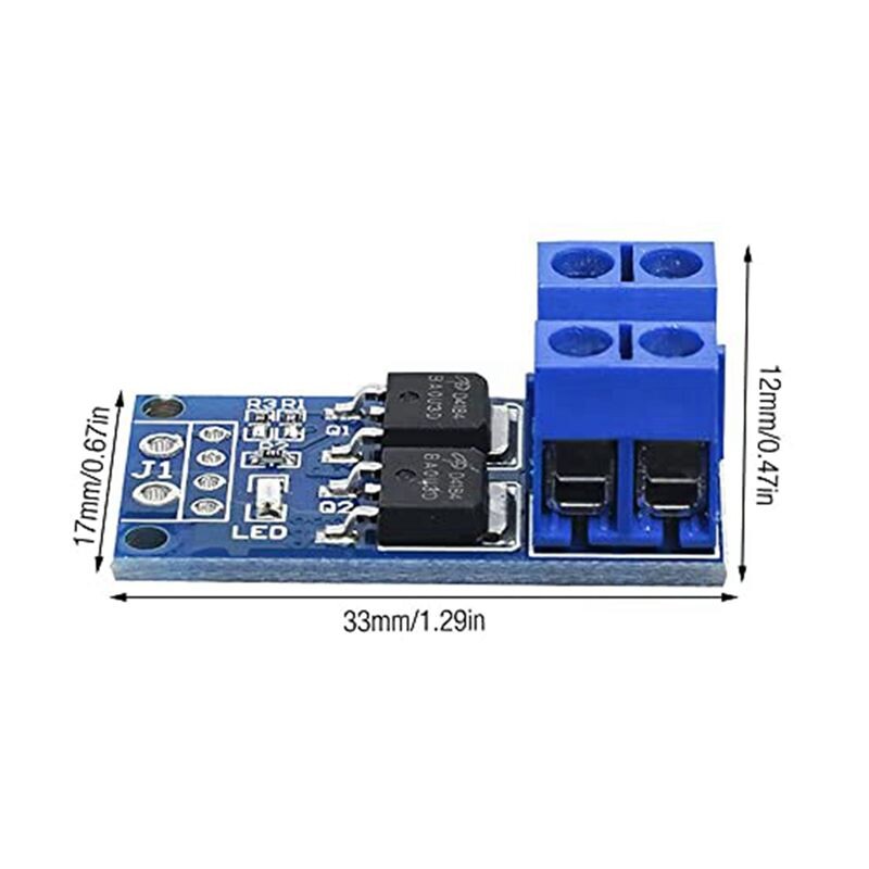 Speed Regulate Module 60PCS MOSFET Drive Module 5V-36V 15A(Max 30A) 400W Dual High-Power 0 ...