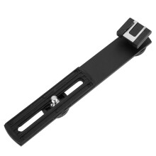 Aluminiumlegering externe flitser met dubbele kop en dwarsbalkbeugel, accessoire voor fotoapparatuur