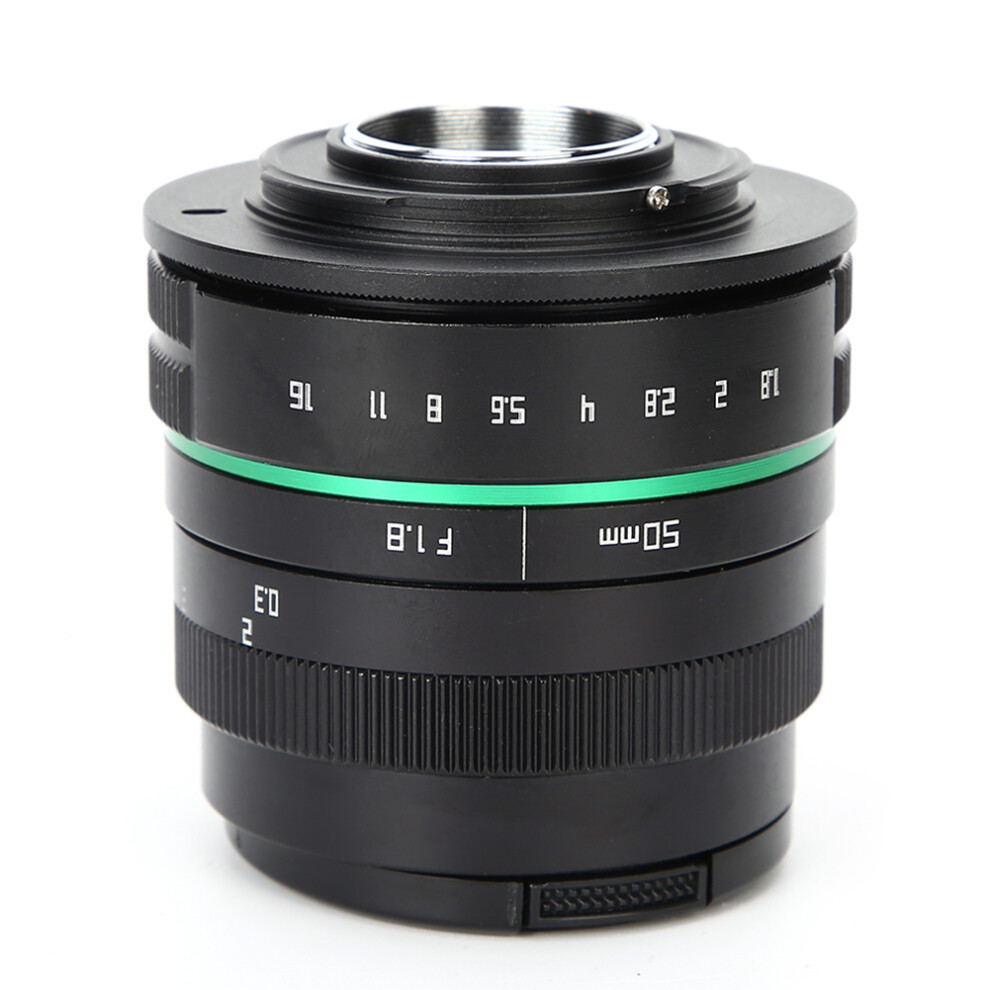 50Mm F1.8 Large Aperture Aps-C Half-Frame Manual Foucsing C Mount Lens Compatible With Sony Mirrorless Cameram4/3(Compatible With Olympus) Mount 3704551460210