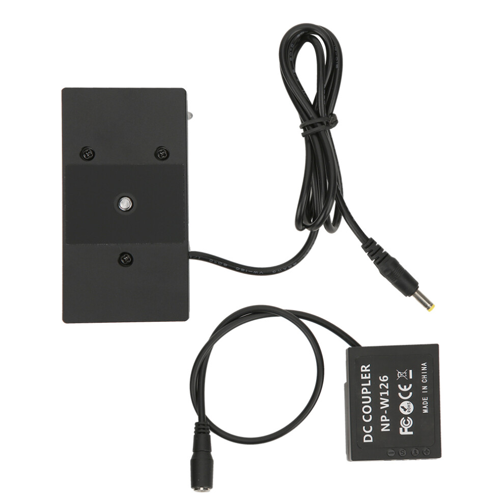 F970 Battery Plate To Np-W126 Full Decoding Dummy Battery Box With Spring Wire Compatible With Fuji W126 Battery Camera 3490033332402