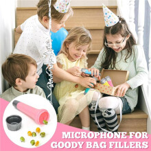 32er-Pack Spielzeugmikrofone Aus Kunststoff, Farbenfrohe Mikrofonattrappen Als Geschenktütenfüller und Als Gastgeschenk für Geburtstagspartys