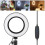 Luz de vídeo LED USB de 6 polegadas com intensidade ajustável, compatível com fotografia, selfies e estúdio ao vivo. 4