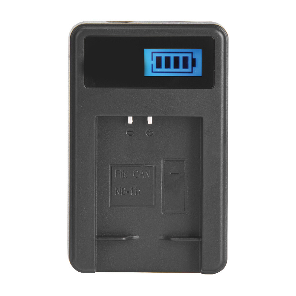 Lcd Display Nb-11L Battery Charger Single Slot With Usb Port Compatible With Camera Digital Batteries 3070489184611
