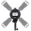 2X Type de Support Bowens Mount pour Flash Light Speedlite Snoot Softbox V850II 860II AD200Pro Holder 5
