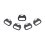 5Pieces Replacement Alloy Split Ring Triangle Rings Hook Compatible With Camera Shoulder Strap 1