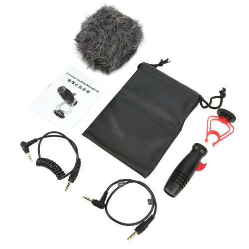 MovingMic MS1 Portable Condenser Interview Microphone System with Bracket Compatible With Camera 1