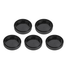 5 stuks zwarte plastic beschermkapjes voor de achterkant van de lens, compatibel met Samsung NX-lenzen
