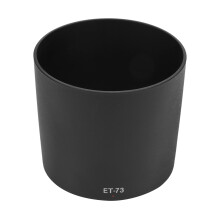ET-73 zwarte plastic zonnekap voor cameravatting, compatibel met Canon EF 100mm f/2.8L Macro IS USM-objectief