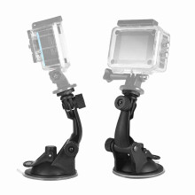 Zubehör für Action-Kameras: Saugnapfhalterung fürs Auto + Stativadapter, kompatibel mit 7/6/5/4/YI