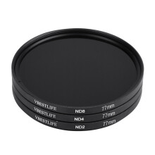 Conjunto de filtros VBESTLIFE UV CPL FLD ND2 ND4 ND8 com acessórios 77mm