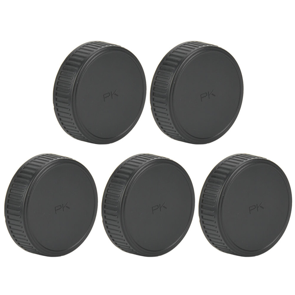 5Pieces Plastic Rear Cap Protective Cover Fits Compatible With Pentax Pk Mount Slr Camera Lens 3513595415908