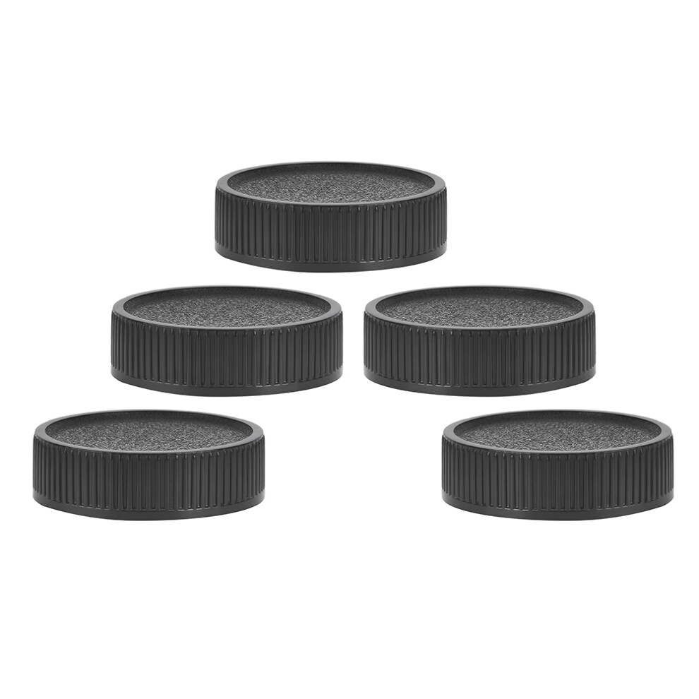 5Pieces Plastic Rear Lens Cap Cover Fits Compatible With M42 Camera Anti Dust Black 3799331144114