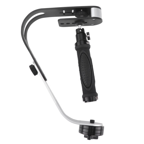 Handheld Video DSLR Camera Stabilizer Aluminum Alloy Bow Shape Stabilizer with Handle 2