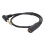 Cabo de áudio de 0,5 m, mono, com conector macho de 6,35 mm em ângulo reto para estéreo, compatível com microfone. 4