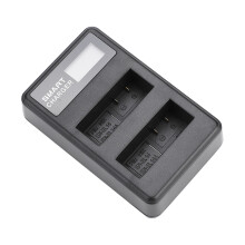 Zweikanal-Kamera-Akkuladegerät mit USB-Anschluss und LCD-Display, kompatibel mit Nikon-Zubehör (kompatibel mit EN-EL14)