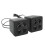 Mini alto-falantes estéreo portáteis com interface USB de 3,5 mm, compatíveis com computador e laptop. 2