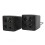 Mini alto-falantes estéreo portáteis com interface USB de 3,5 mm, compatíveis com computador e laptop. 4