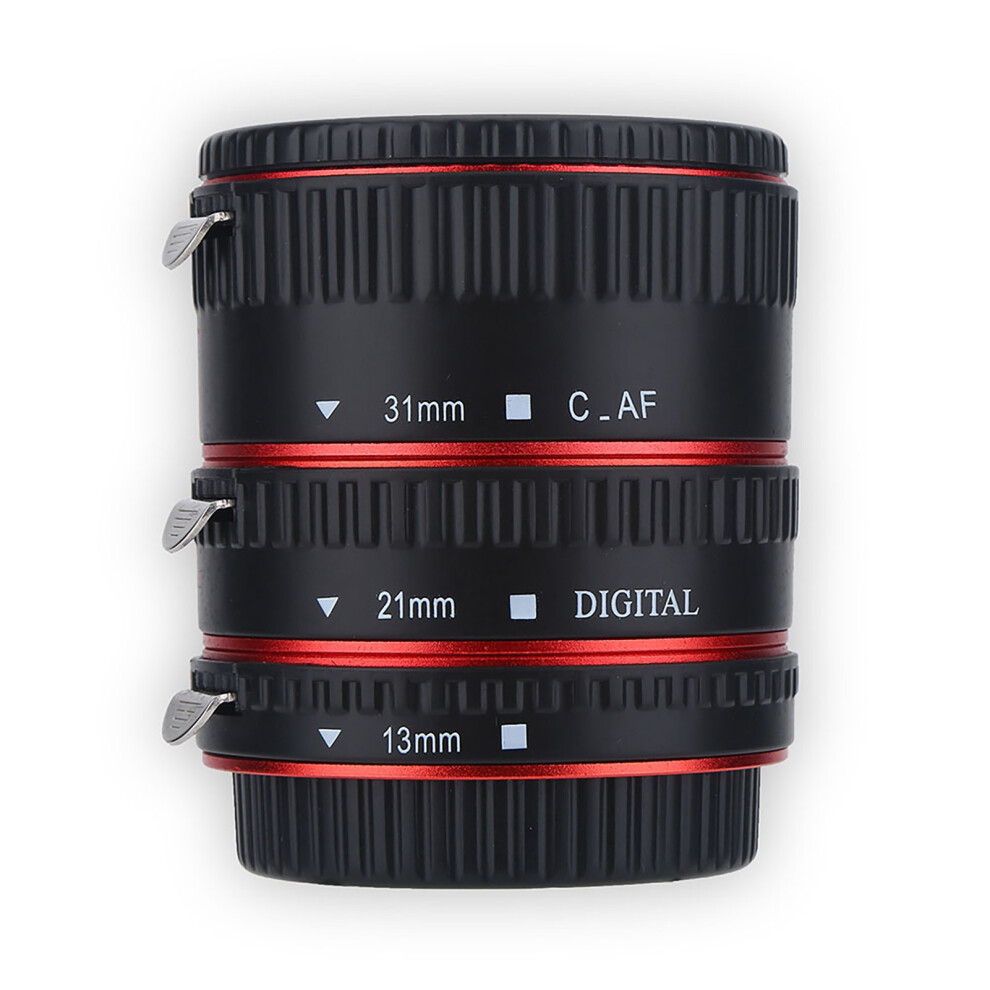 Metal Auto Focusing Macro Extension Adapter Tube Ring Set Compatible With Canon Eos Ef Lens 3689813657853