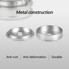 Metallene Schutzhülle für Vorder- und Rücklinse, kompatibel mit M39-Schraubgewinde-Kameraobjektiven (Silber)