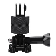 Adaptador de montagem giratória de 360 graus para mini câmera de ação, compatível com GoPro e SJCAM.
